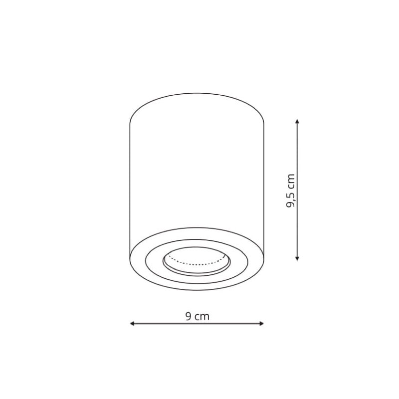 Lubinis šviestuvas FARO LP-6510/1SM XL WH